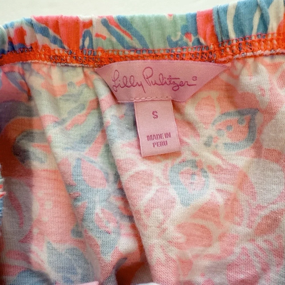Lilly Pulitzer Windsor Summer Siren Pink Sun Ray Seashell Strapless Dress SMALL - Picture 7 of 8